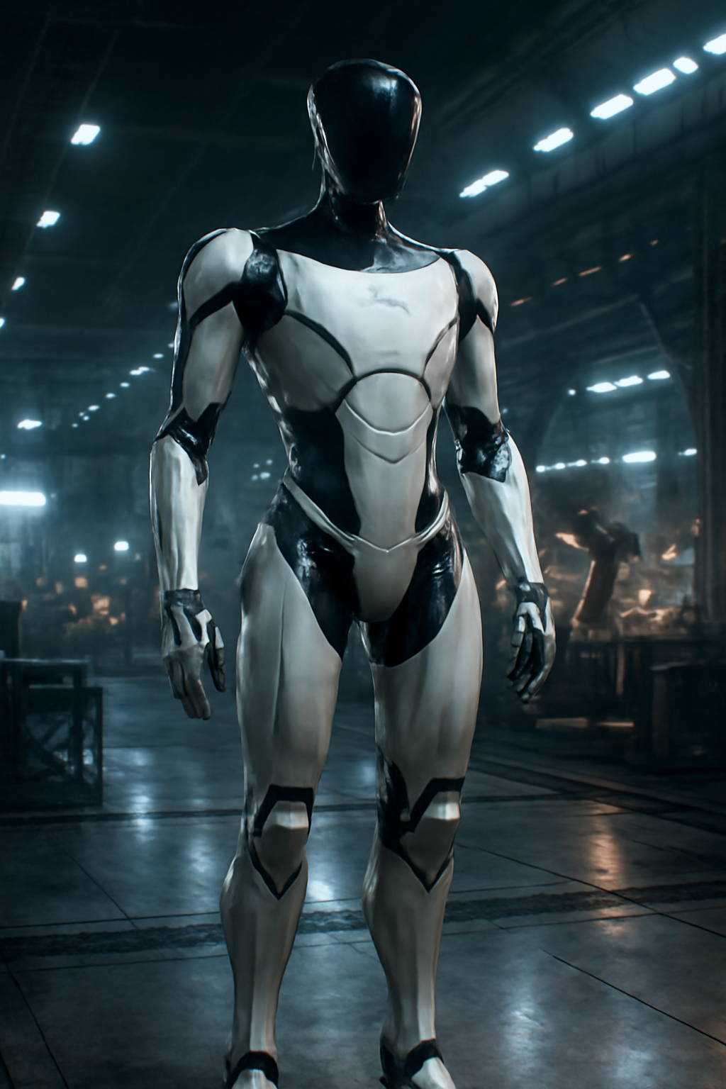 Image of the Tesla Optimus Gen 2 robot walking.